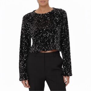 Avec Les Filles Sequin Top